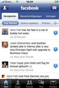 Facebook iPhone App v2.3